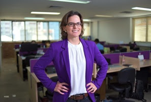 Bruna Lofego, CEO da rede CWK Coworking